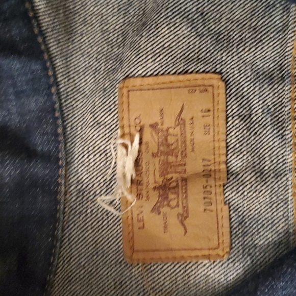 1970'S Orange Tag Vintage Levi's Jean Jacket Women's Small - Picture 3 of 8